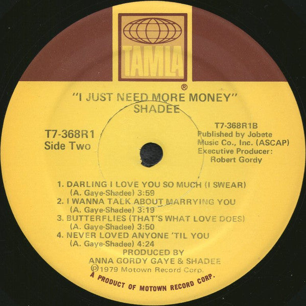 Shadee Hasan : I Just Need More Money (LP, Album)