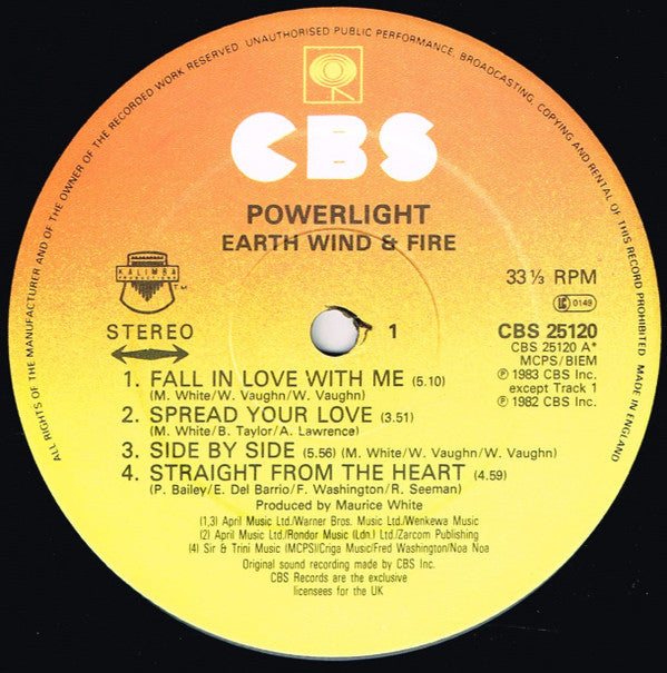 Earth, Wind & Fire : Powerlight (LP, Album)