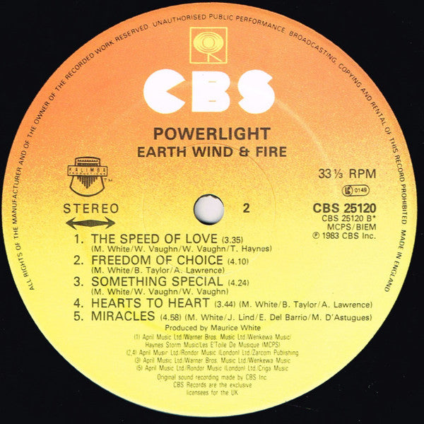 Earth, Wind & Fire : Powerlight (LP, Album)