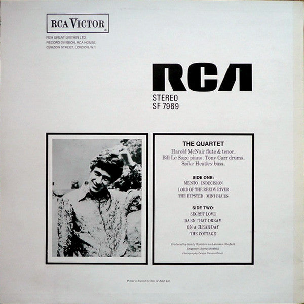 Harold McNair Quartet : Harold McNair (LP, Album)