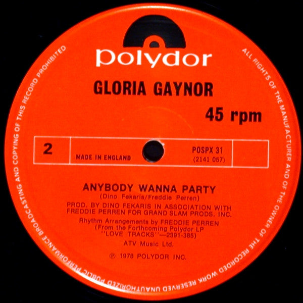Gloria Gaynor : I Will Survive (Full Length Mix) (12", Single)