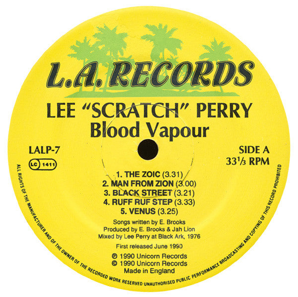 Lee 'Scratch' Perry* : Blood Vapour (LP, Album)
