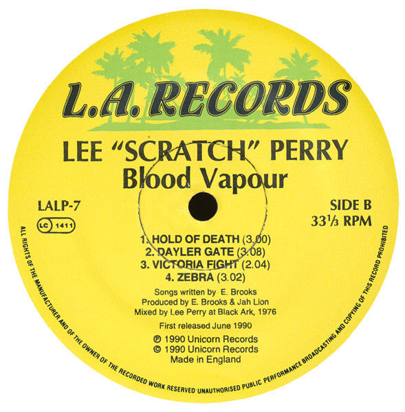 Lee 'Scratch' Perry* : Blood Vapour (LP, Album)