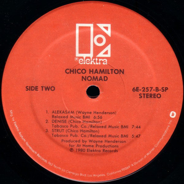 Chico Hamilton : Nomad (LP, Album, SP )