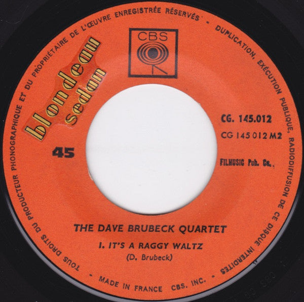 The Dave Brubeck Quartet : Unsquare Dance (7", EP)