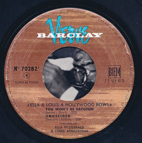 Ella Fitzgerald & Louis Armstrong : A Hollywood Bowl (7", EP)