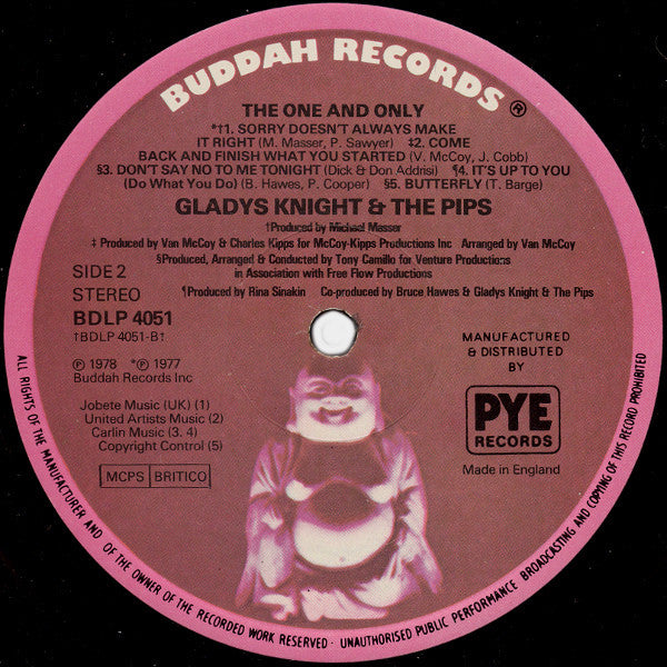 Gladys Knight And The Pips : The One And Only... (LP, Album)