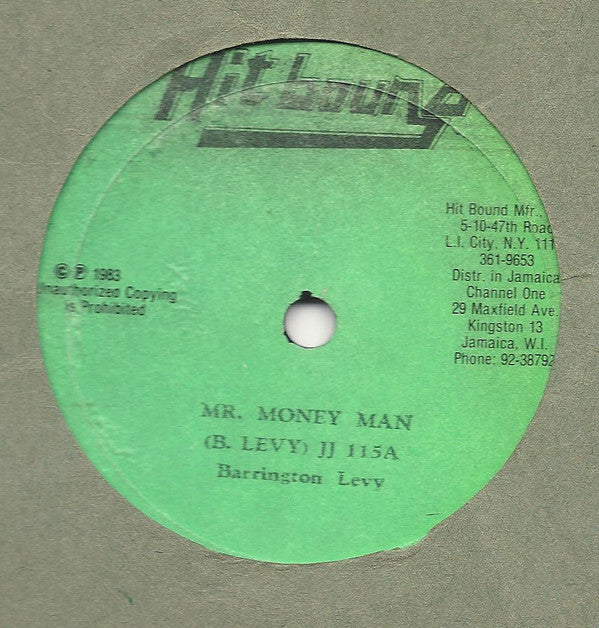 Barrington Levy, Super Chick : Mr. Money Man / Me A Champion (10")