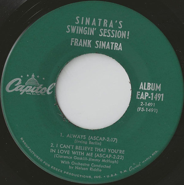 Frank Sinatra : Sinatra's Swingin' Session!!! (Part 2) (7", EP)