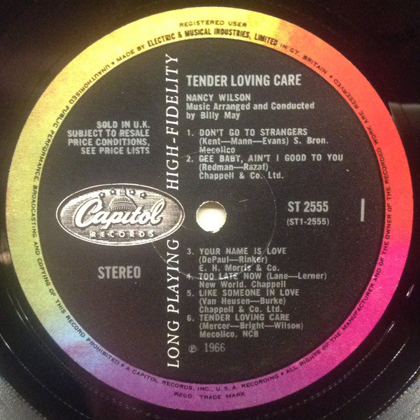Nancy Wilson : Tender Loving Care (LP)