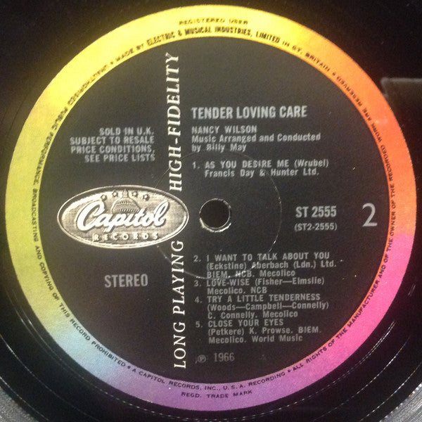 Nancy Wilson : Tender Loving Care (LP)