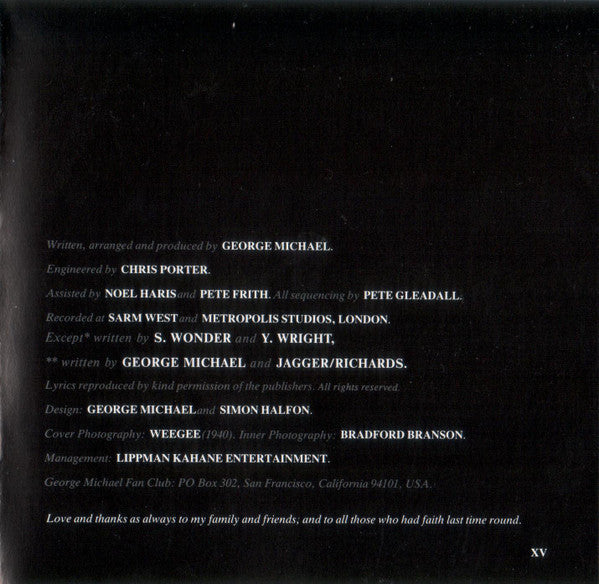 George Michael : Listen Without Prejudice Vol 1 (CD, Album, RP)
