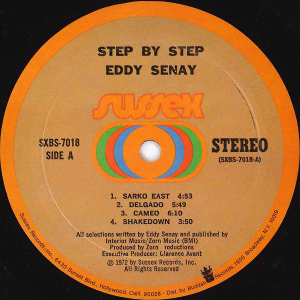 Eddy Senay : Step By Step (LP, Album, Mon)