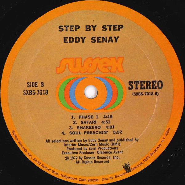 Eddy Senay : Step By Step (LP, Album, Mon)