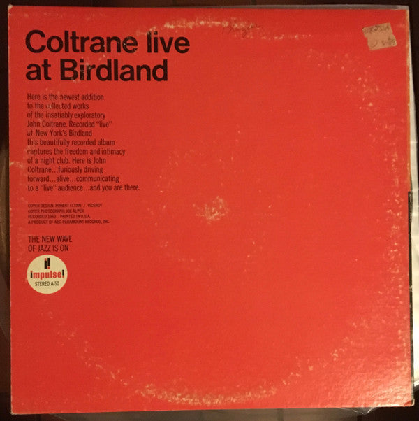 Coltrane* : Live At Birdland (LP, Album, RE, Gat)