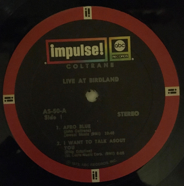 Coltrane* : Live At Birdland (LP, Album, RE, Gat)