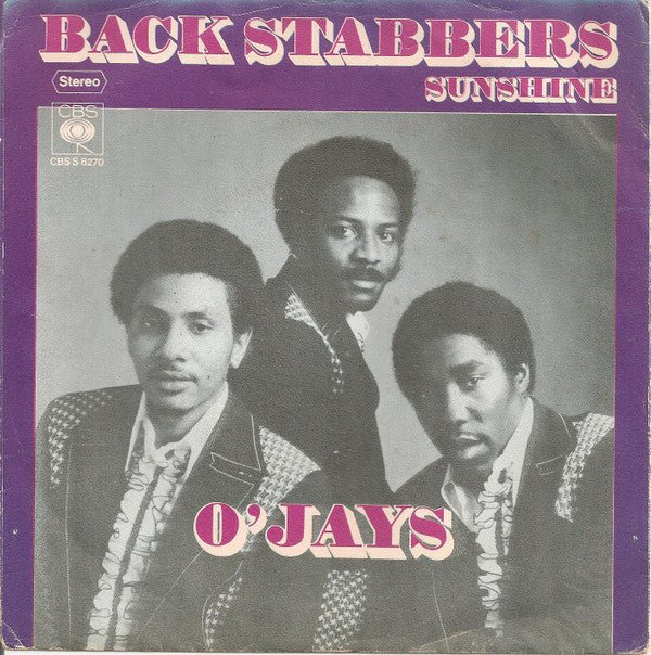 The O'Jays : Back Stabbers (7", Single)
