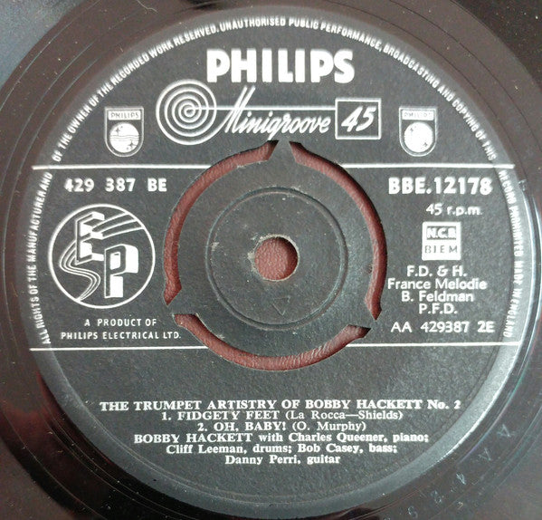 Bobby Hackett : The Trumpet Artistry Of Bobby Hackett No. 2 (7", EP)