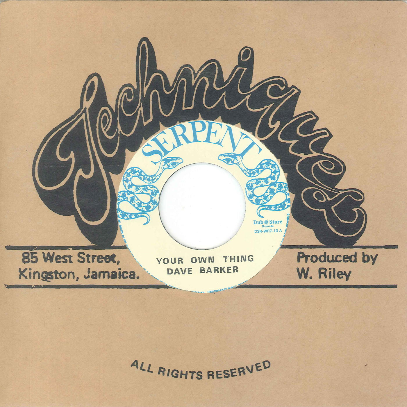 Dave Barker & Techniques - Your Own Thing (7")