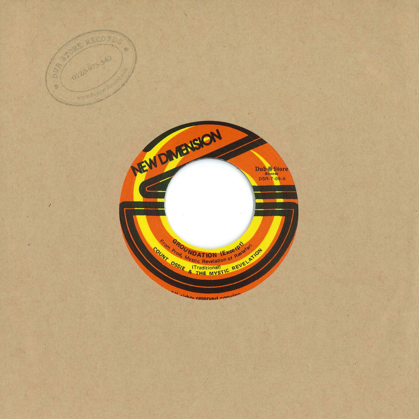 Count Ossie & The Mystic Revelation of Rastafari - Groundation / Ethiopian Serenade (7")