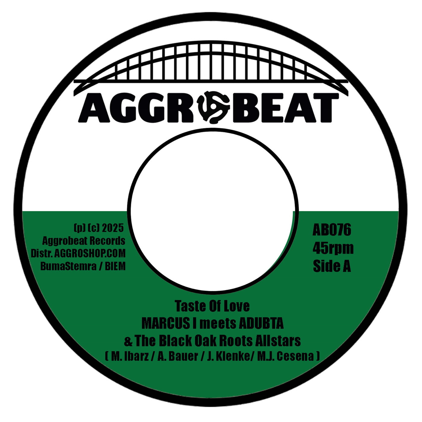 Marcus I & aDUBta - Taste Of Love (7")