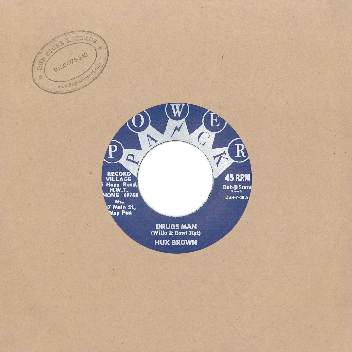 Hux Brown & Tinga Stewart - Drugs Man / Weird World (7")