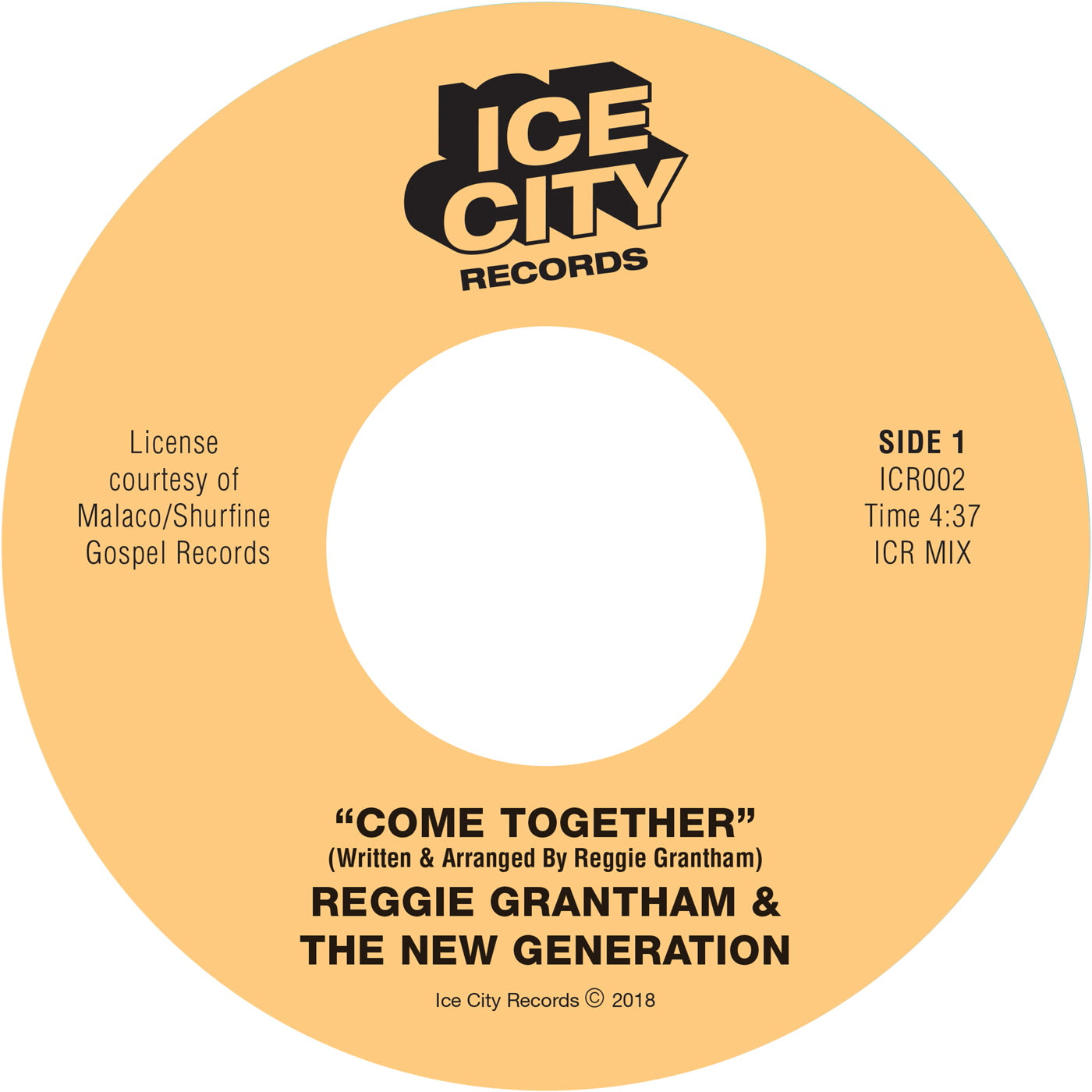 Reggie Grantham & The New Generation - Come Together (7")