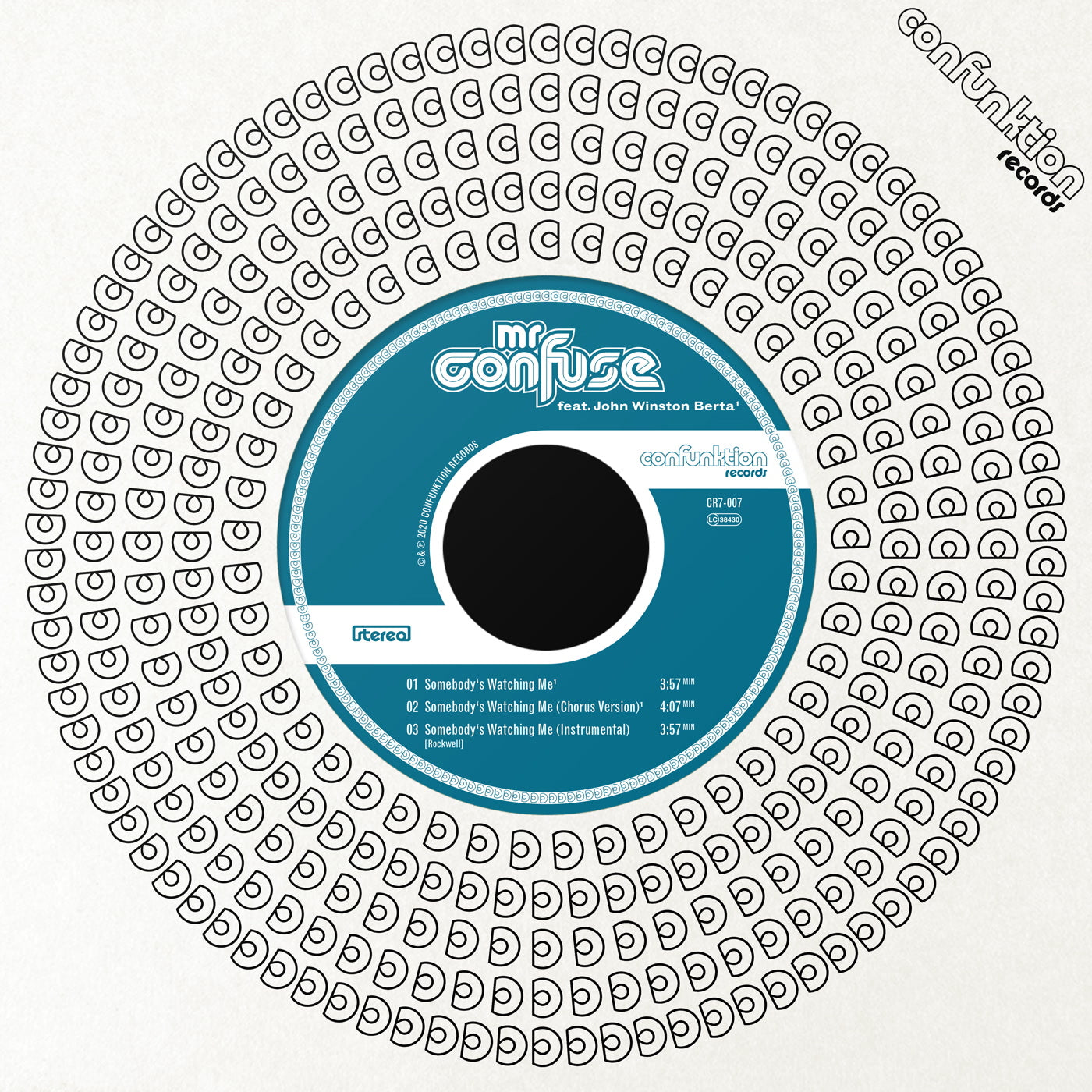 Mr. Confuse - Somebody's Watching Me (7")