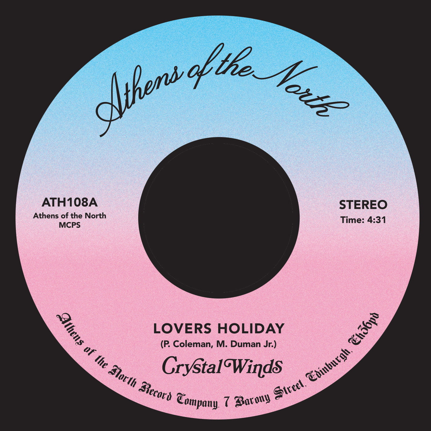 Crystal Winds - Lovers Holiday (7")