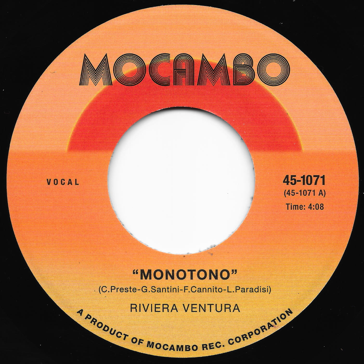Riviera Ventura - Monotono b/w Con Te (7")