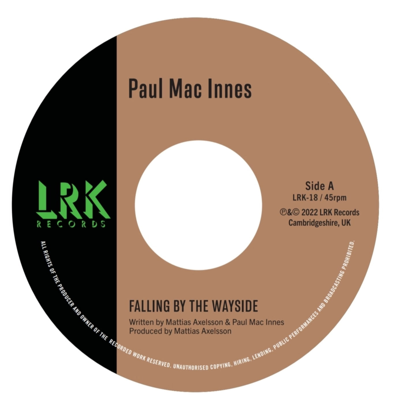 Paul Mac Innes - Falling by the Wayside (7")