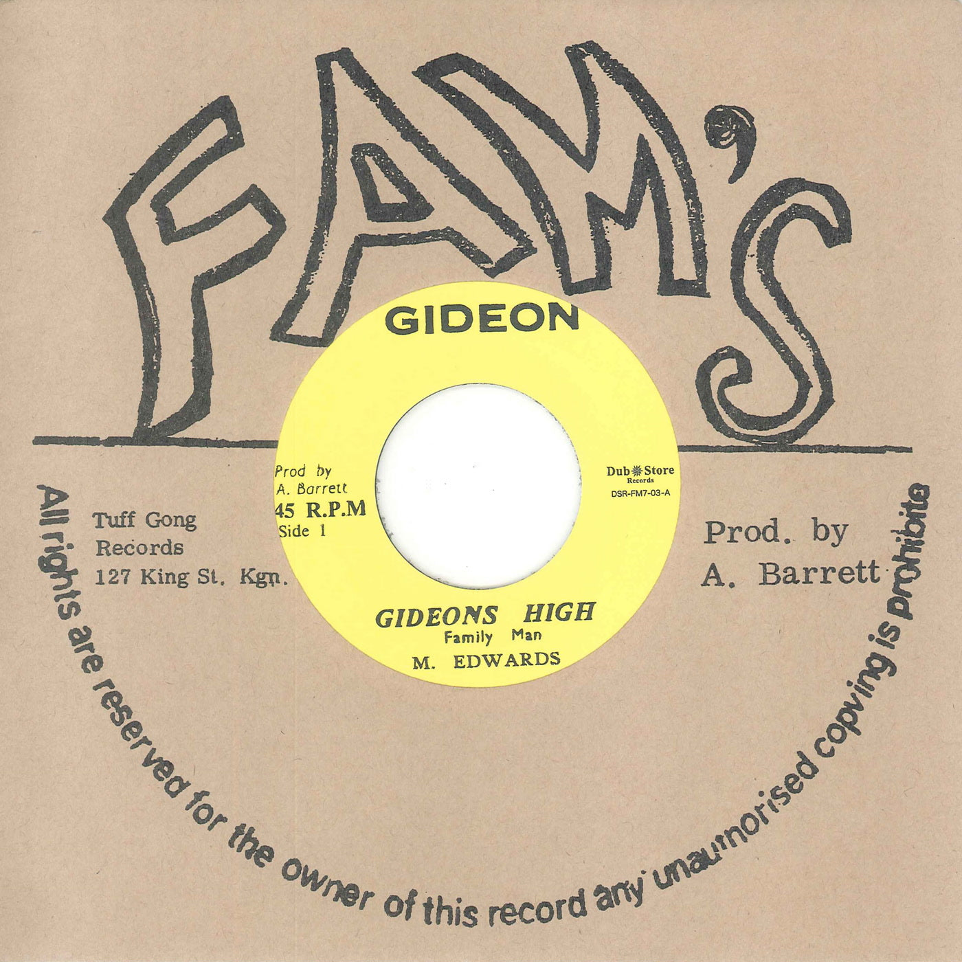 Max Edwards & Ixes - Gideons High (7")