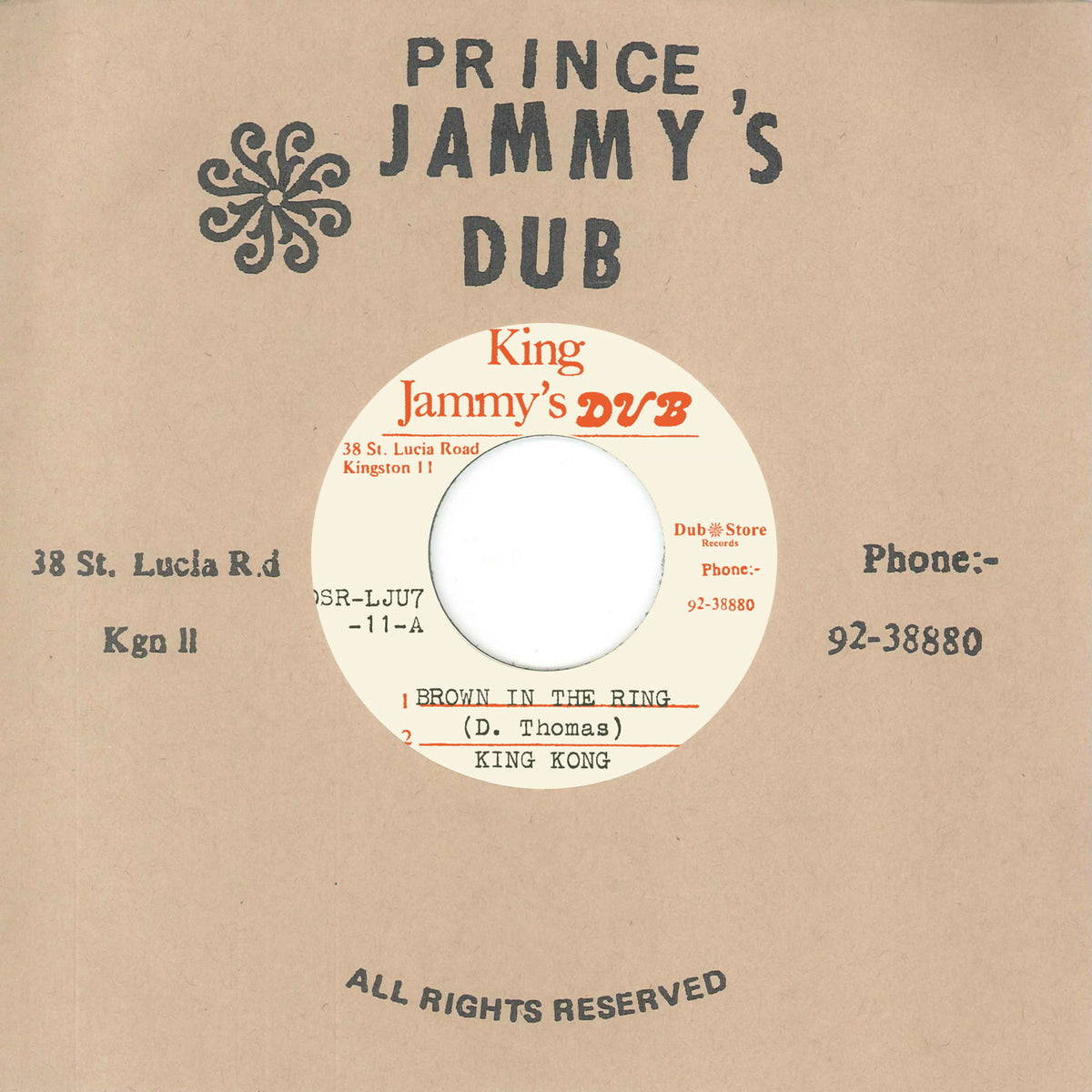 King Kong & Prince Jammys - Brown in the Ring (7")