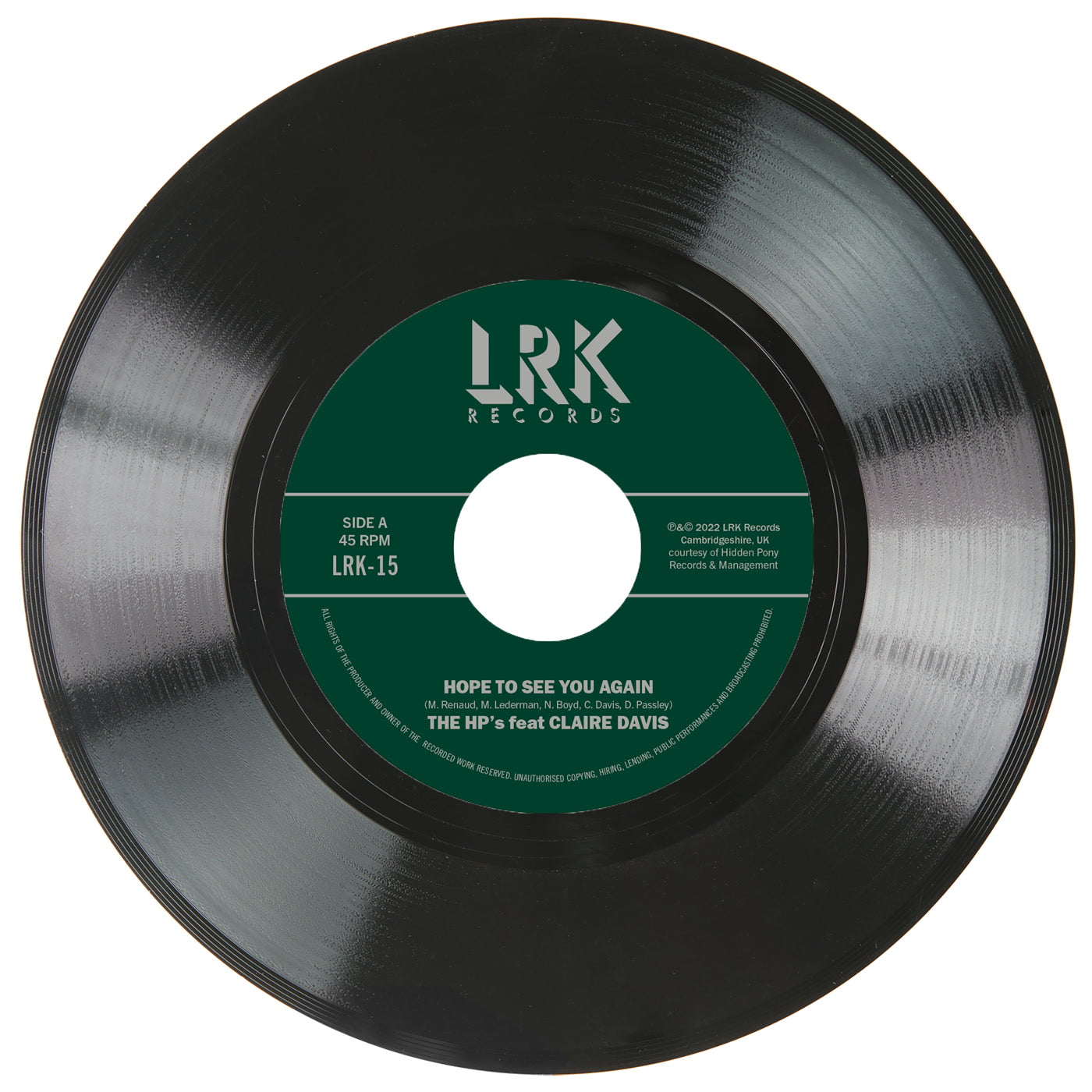 The HP's - Hope To See You Again (7")