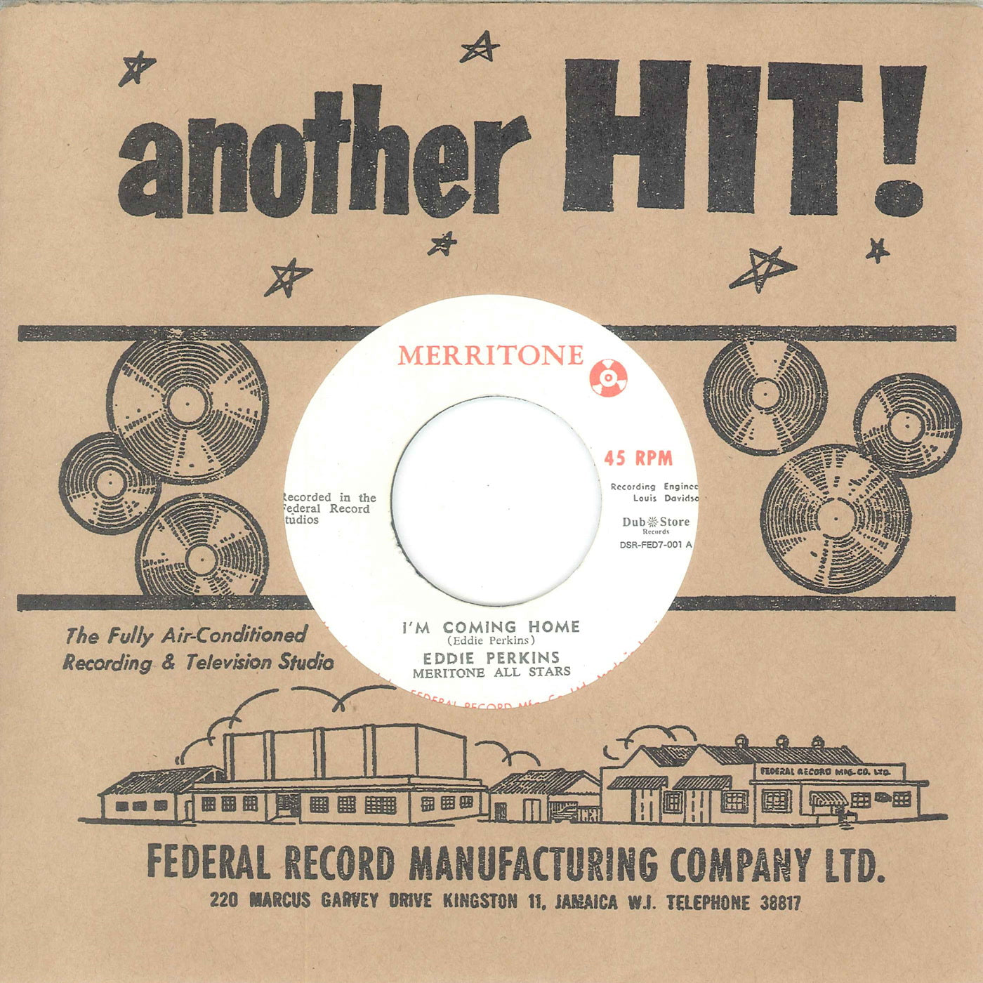Eddie Perkins - I'm Coming Home / I'm Coming Home Instrumental (7")