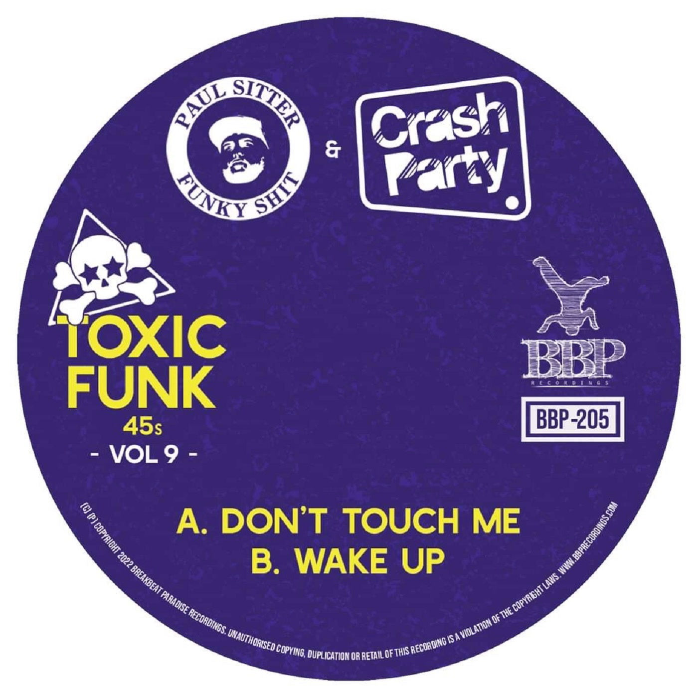 Paul Sitter & Crash Party - Toxic Funk Vol. 9 (7")