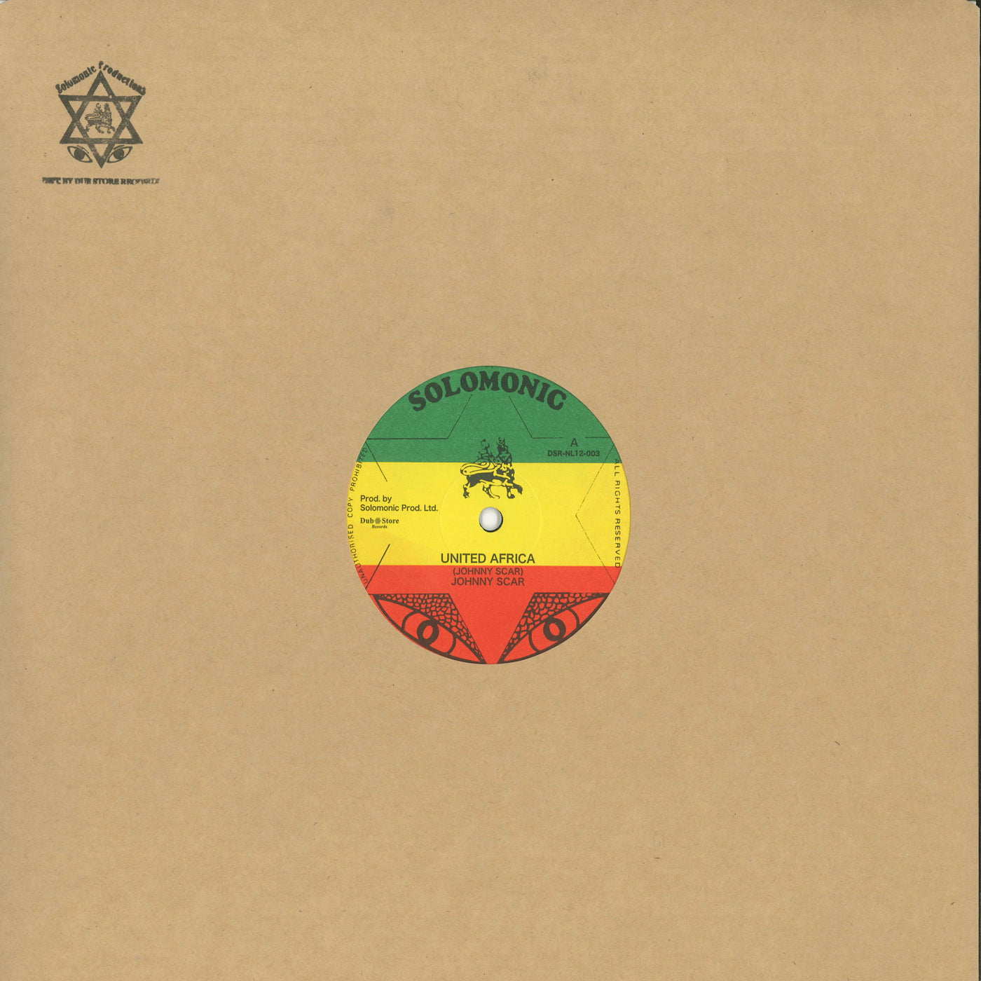 Johnny Scar & Solomonic All Stars - United Africa / Dub It in Africa (12")