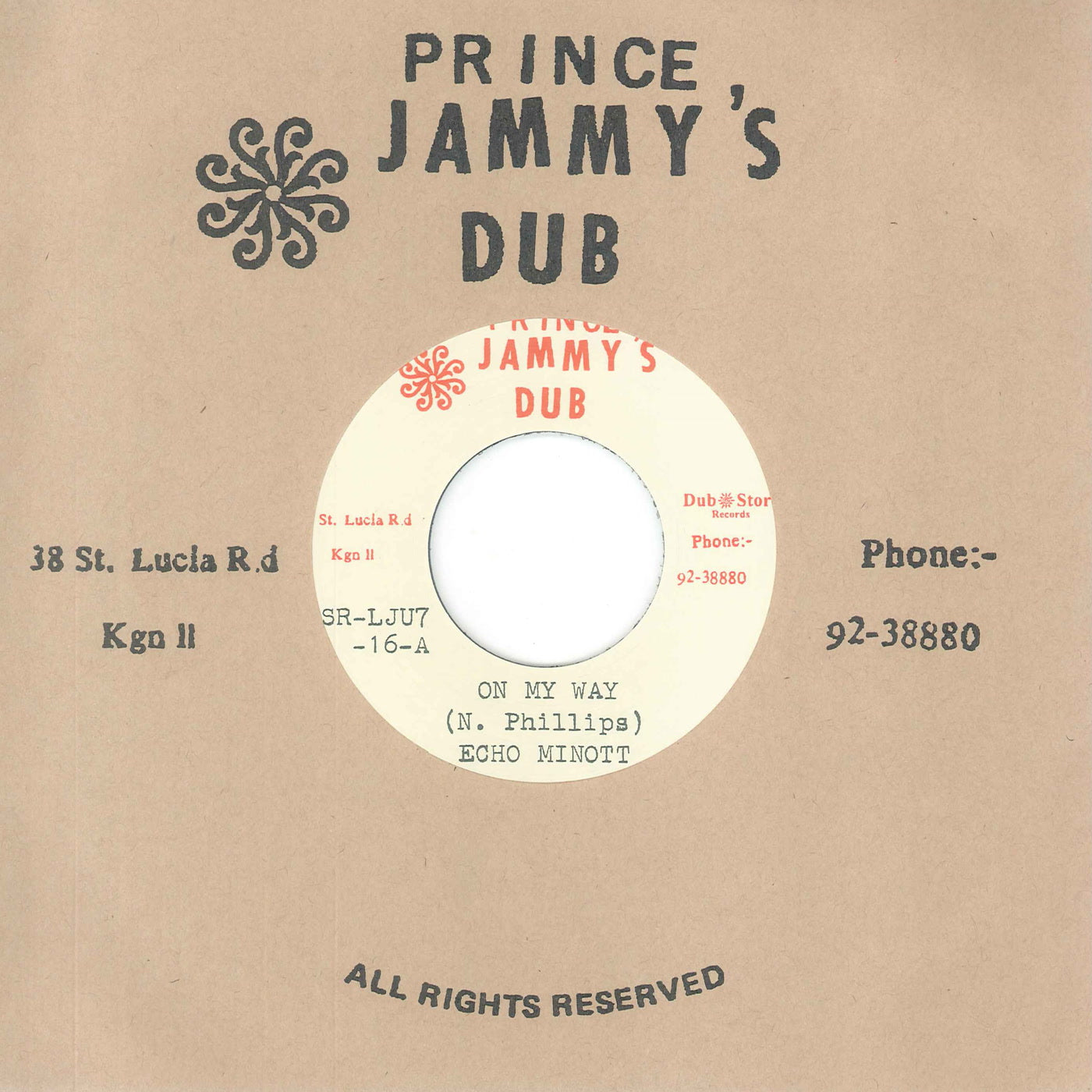Echo Minott & Prince Jammys - On My Way (7")