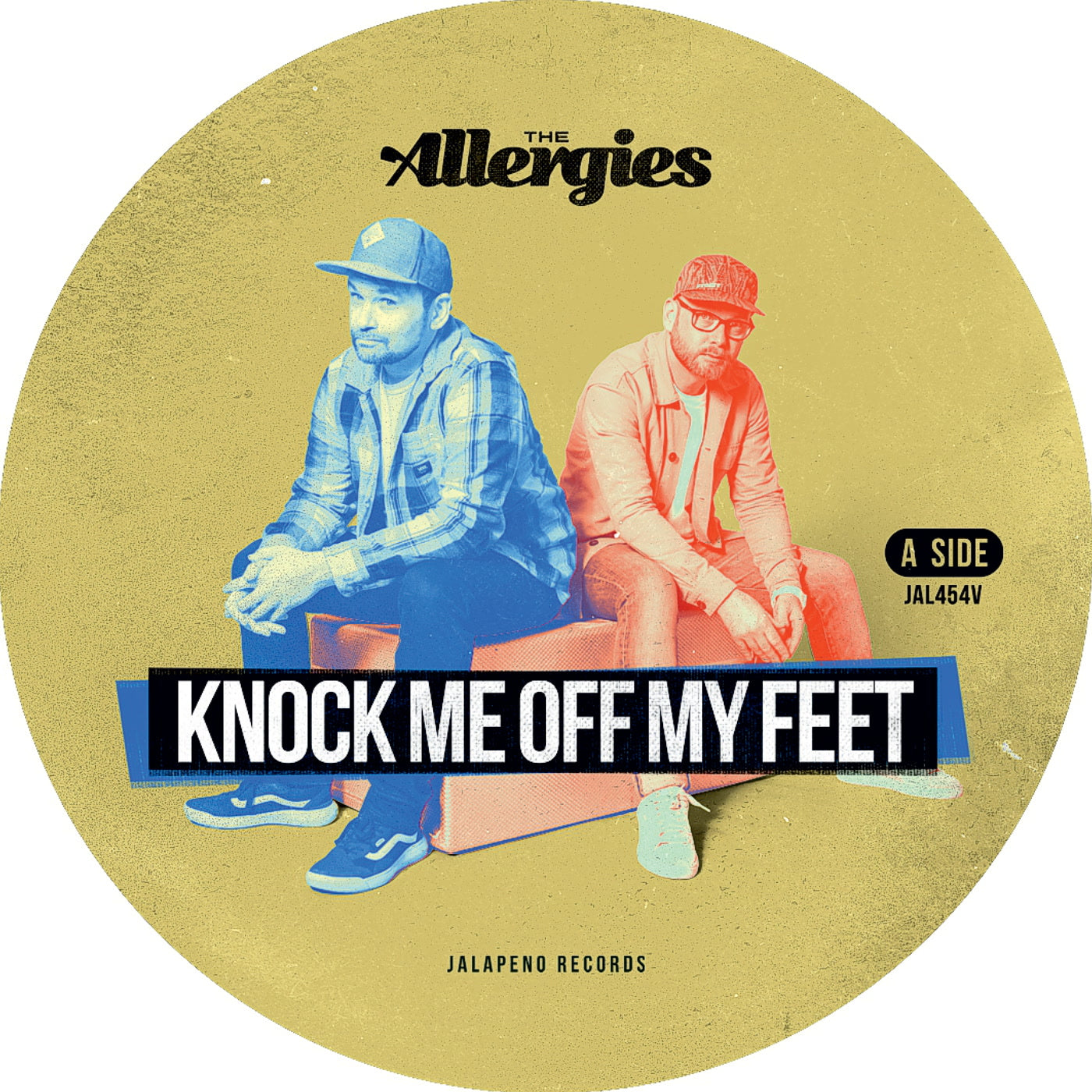 The Allergies - Knock Me Off My Feet / Let Me Hear You Say (7")