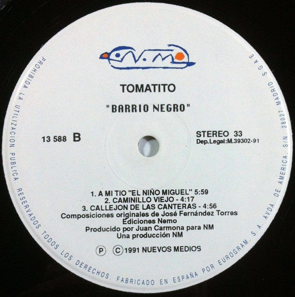Tomatito : Barrio Negro (LP, Album)
