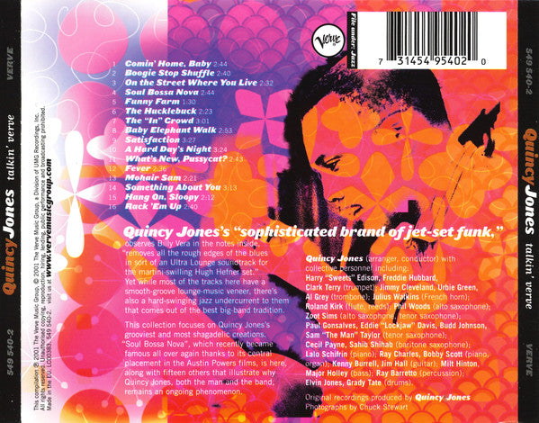 Quincy Jones : Talkin' Verve (CD, Comp)
