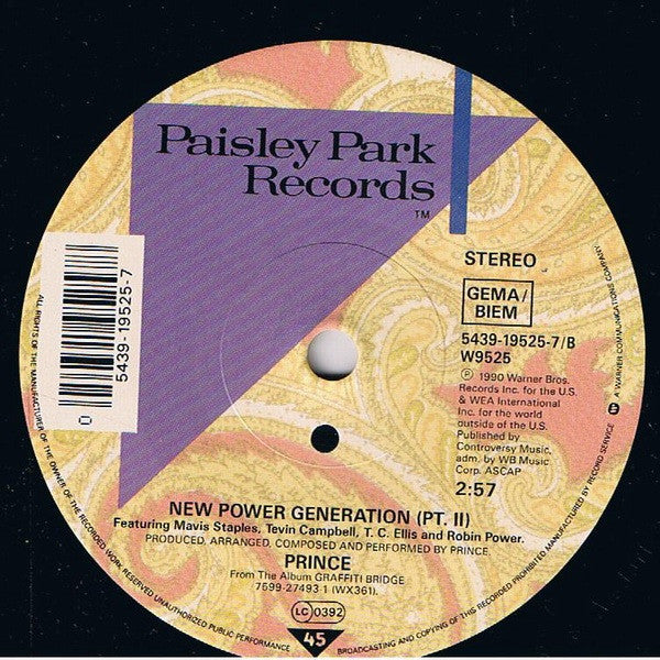 Prince : New Power Generation (7", Single, Sol)