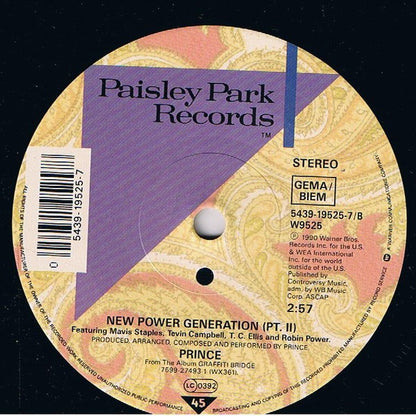 Prince : New Power Generation (7", Single, Sol)
