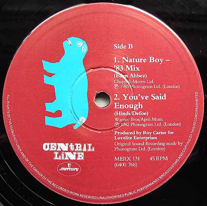 Central Line : Nature Boy (12", Single)