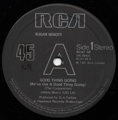 Sugar Minott / Session In Session : Good Thing Going / Bad Things (12")