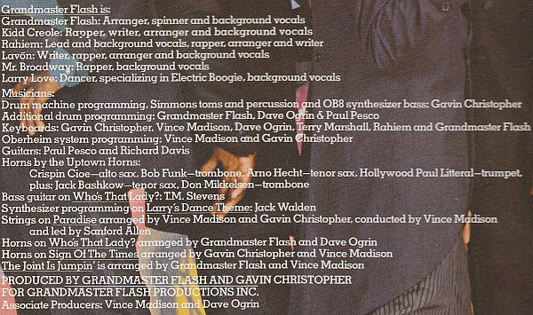 Grandmaster Flash : They Said It Couldn't Be Done (LP, Album)