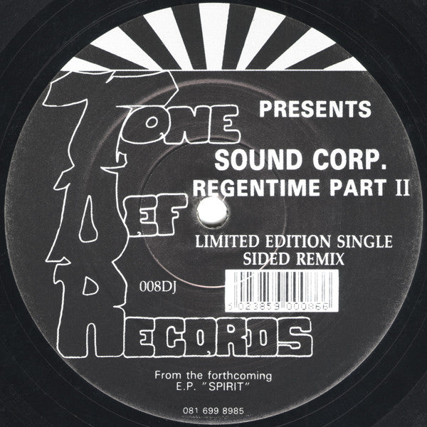 Sound Corp.* : Regentime Part II (12", S/Sided, Ltd, Promo)