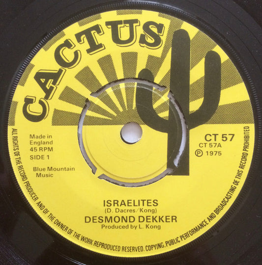 Desmond Dekker : Israelites (7", Single, 4 P)