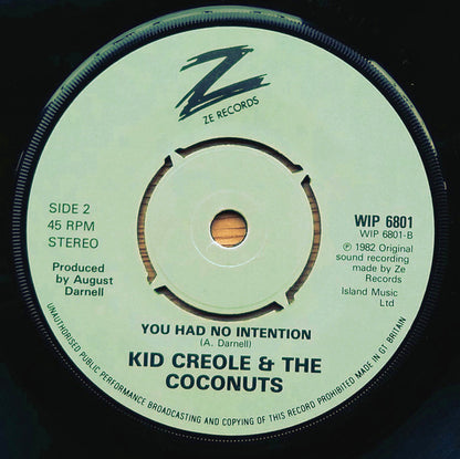 Kid Creole & The Coconuts* : Annie, I'm Not Your Daddy (7", Single)