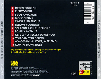 Booker T & The MG's : Green Onions (CD, Album, RE, RM)